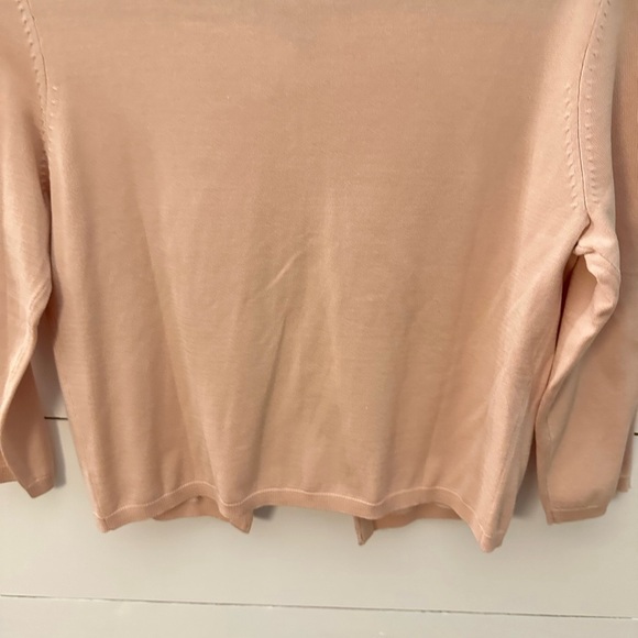 INC Vintage Deadstock Silk beaded floral crop pink woman clueless cardigan NWT M - Picture 13 of 14